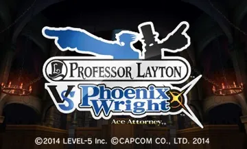 Layton Kyouju vs Gyakuten Saiban (japan) screen shot title